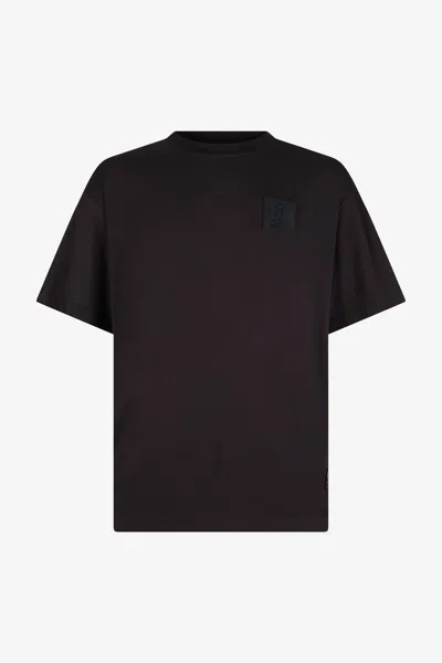 Roberto Cavalli Black T-shirt With Logo Patch