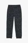 Roberto Cavalli Black Track Pants With Floral Print In Black