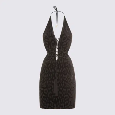 ROBERTO CAVALLI BLACK VISCOSE DRESS