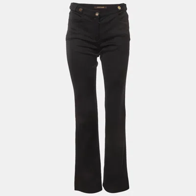 Pre-owned Roberto Cavalli Black Wool Trousers S