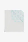 Roberto Cavalli Blanket With Rc Monogram In Light Blue