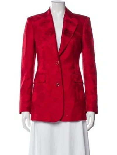 Pre-owned Roberto Cavalli Blazer In Red