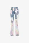 Shop Roberto Cavalli Schlagjeans Mit Saurer Waschung In Light Blue