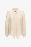 ROBERTO CAVALLI BLUSE MIT SCHLUPPENKRAGEN