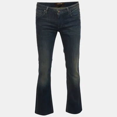 Pre-owned Roberto Cavalli Blue Denim Straight Fit Jeans M /waist 32"