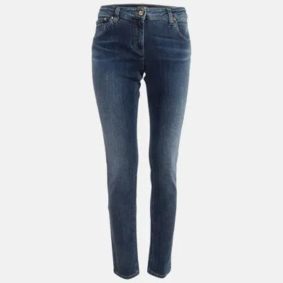 Pre-owned Roberto Cavalli Blue Faded Denim Jeans L Waist 34"