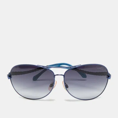Pre-owned Roberto Cavalli Blue Gradient 792s Adhil Aviator Sunglasses