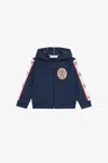 Roberto Cavalli Blue Sweatshirt With Rc Monogram In Blue