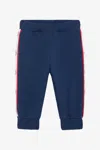 Roberto Cavalli Blue Track Pants With Rc Monogram In Blue