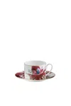 Roberto Cavalli Flowers Collection Set 2pcs Tea Cups & Saucer