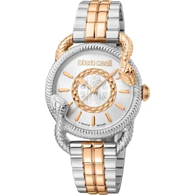 Pre-owned Roberto Cavalli Bogo By Franck Muller Women's 34mm Quartz Watch Rv1l126m1071