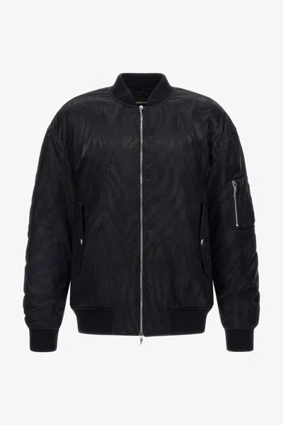 Roberto Cavalli Bomber Jacket In Black