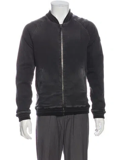 Pre-owned Roberto Cavalli Bomber Jacket In Gray