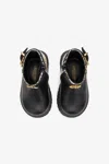 Roberto Cavalli Boots With Buckles And Jaguar Skin Inserts