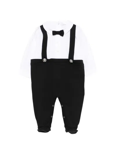 Roberto Cavalli Bow-appliqué Babygrow In Black