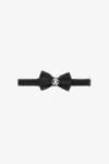 Roberto Cavalli Bow Tie With Rc Monogram In Black