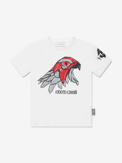 Roberto Cavalli Kids' Boys Eagle T-shirt In White