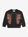 Roberto Cavalli Printed Jersey Sweatshirt In Black
