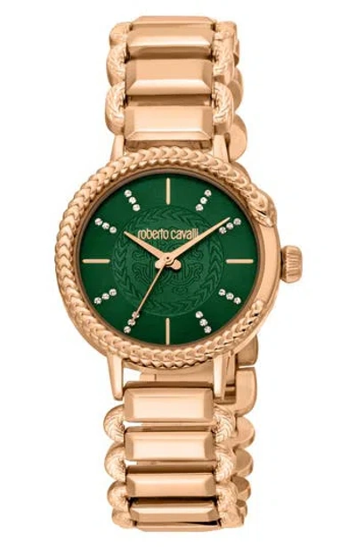 Roberto Cavalli Bracelet Watch, 30mm In Rose Gold