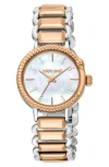 Roberto Cavalli Bracelet Watch, 30mm In Two Tone Silver And Rose Gold