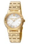 Roberto Cavalli Bracelet Watch, 32mm In Gold White