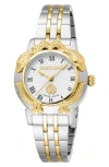 Roberto Cavalli By Franck Muller Bracelet Watch, 32mm In Two Tone Silver & Gold