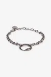 Roberto Cavalli Bracelet With Snake Charm In Silver