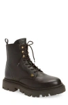 Roberto Cavalli Braise Combat Boot In Brown