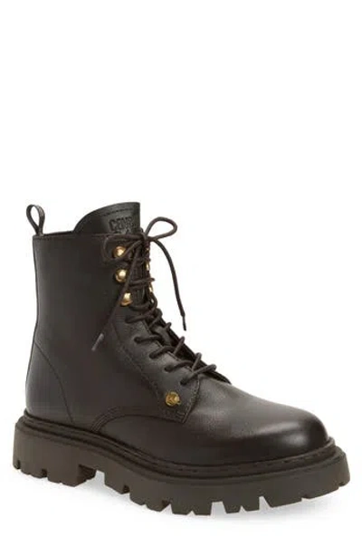 Roberto Cavalli Braise Combat Boot In Brown