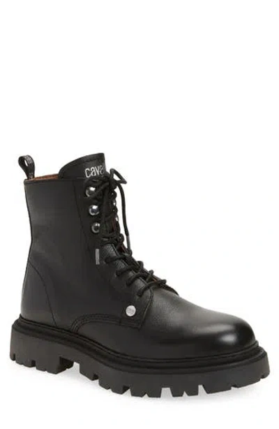 Roberto Cavalli Braise Combat Boot In Multi