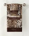 Roberto Cavalli Bravo Guest Towel In Brown