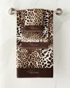 Roberto Cavalli Bravo Hand Towel In Brown
