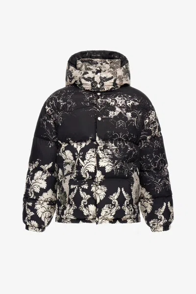 ROBERTO CAVALLI STEPPJACKE MIT BROCCATO-PRINT