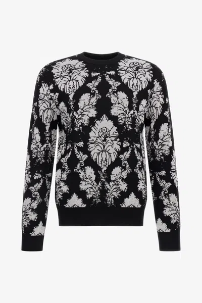 ROBERTO CAVALLI PULLOVER MIT BROCCATO-PRINT