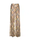 Roberto Cavalli Hose Mit Python-print In Brown