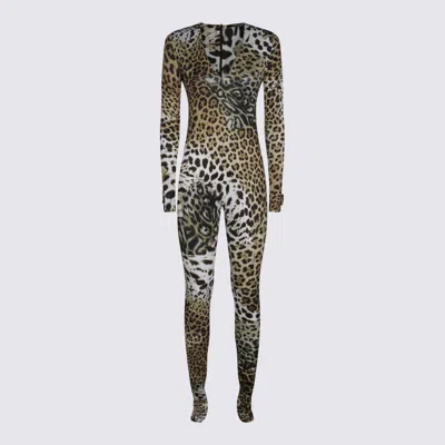 ROBERTO CAVALLI BROWN JUMPSUITS