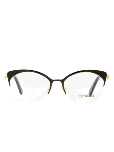 Roberto Cavalli Butterfly-frame Glasses In Black