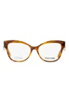 Roberto Cavalli Butterfly Rc5080 Nievole Eyeglasses Woman Eyeglass Frame Brown Size  In Braun