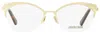 Roberto Cavalli Butterfly Rc5111 Eyeglasses Woman Eyeglass Frame Brown Size 53 Metal In Gold