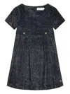 Roberto Cavalli Button-detail Dress In Black