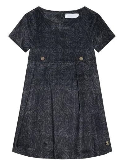 Roberto Cavalli Kids' Button-detail Dress In Black