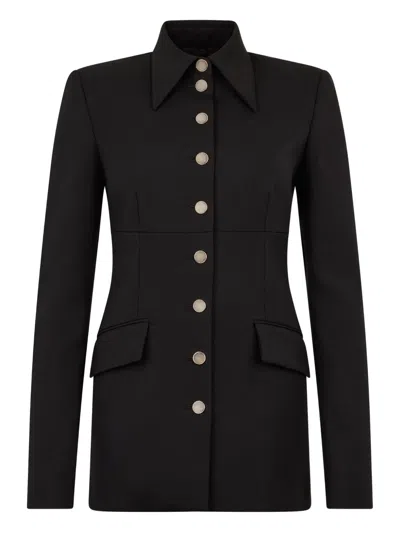 ROBERTO CAVALLI BUTTON EQUESTRIAN-STYLE BLAZER