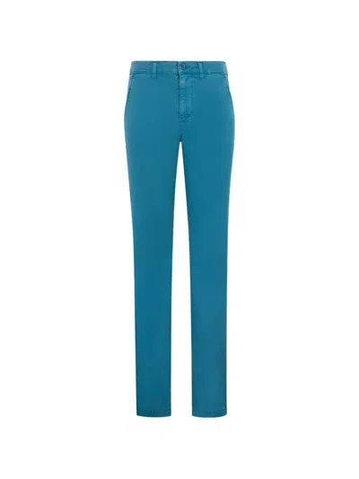 Roberto Cavalli Button-fastening Belt-loop Trousers In Blue