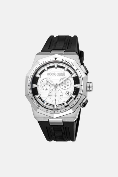 Roberto Cavalli By Franck Muller Men's Chronograph Watch In Black