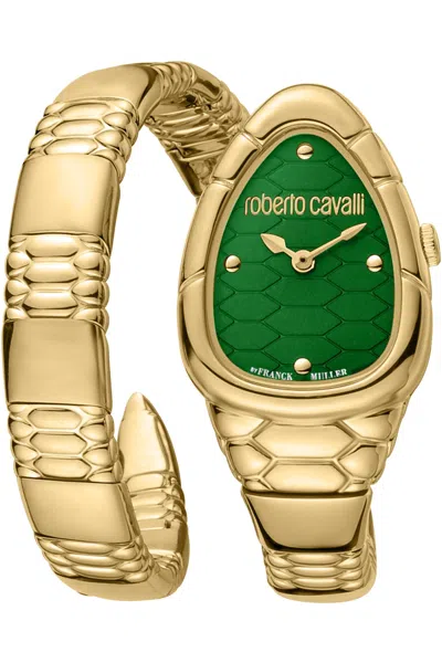 Roberto Cavalli By Franck Muller Mod. Rv1l184m0041 Gwwt1 In Gold