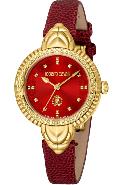 Roberto Cavalli By Franck Muller Mod. Rv1l203l0021 Gwwt1 In Red