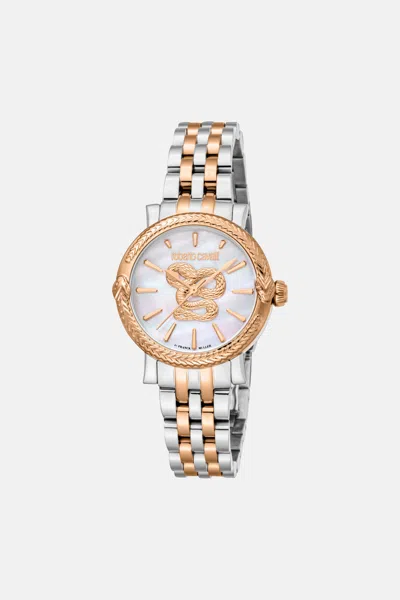 Roberto Cavalli By Franck Muller Snake Watch In Gold