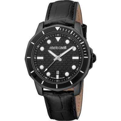 Pre-owned Roberto Cavalli By Franck Muller Watches Black Men X093_rv1g159l0031