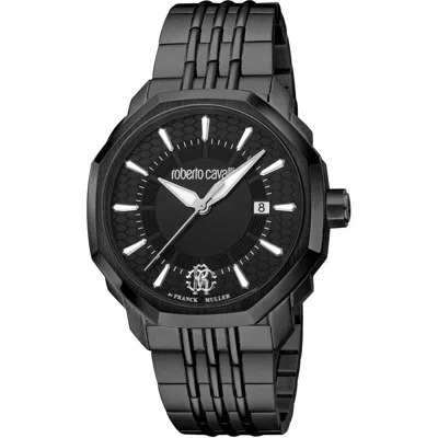 Pre-owned Roberto Cavalli By Franck Muller Watches Black Men X093_rv1g192m0061 Swiss