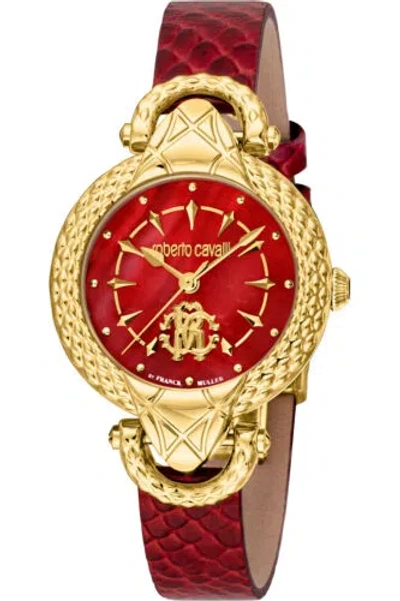 Pre-owned Roberto Cavalli By Franck Muller Women's 32mm Quartz Watch Rv1l165l0021